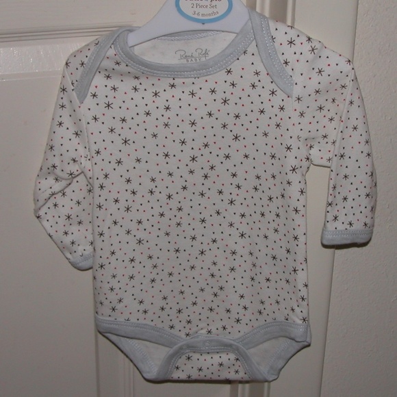 One Pieces | Rene Rofe Baby White Wstar Design Bodysuit New | Poshmark